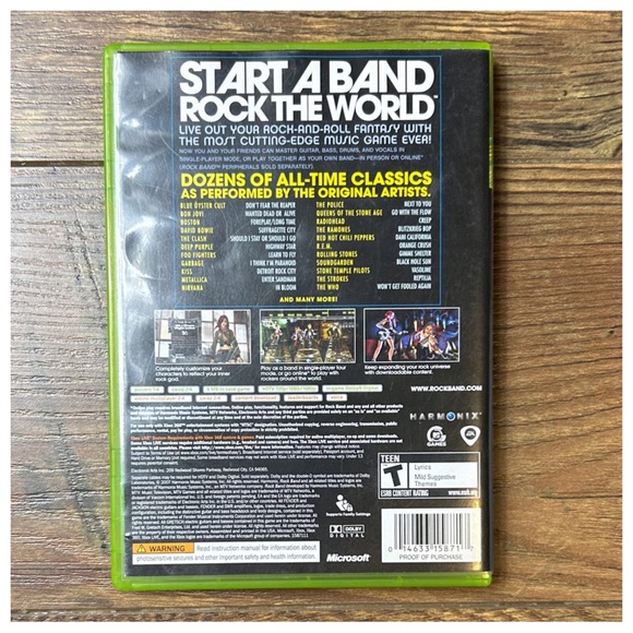 XBOX 360 Rock Band Game - Picture 3 of 6